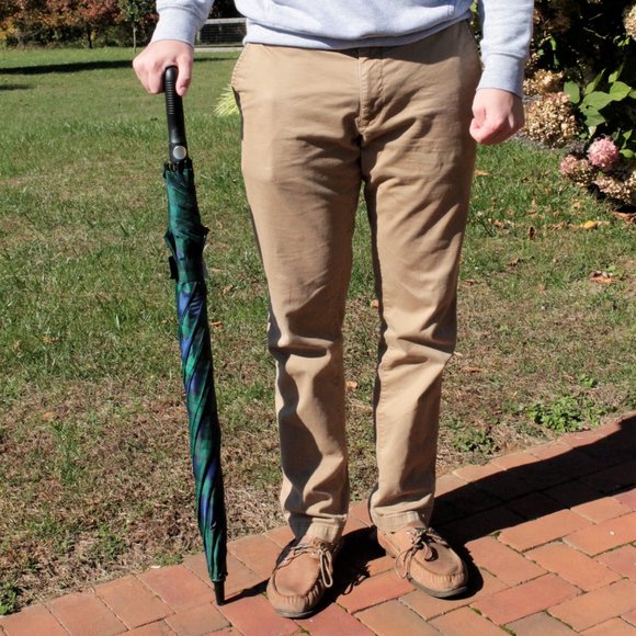 New Tartan Golf Umbrella Scotland Black Watch Plaid Large - Picture 3 of 12